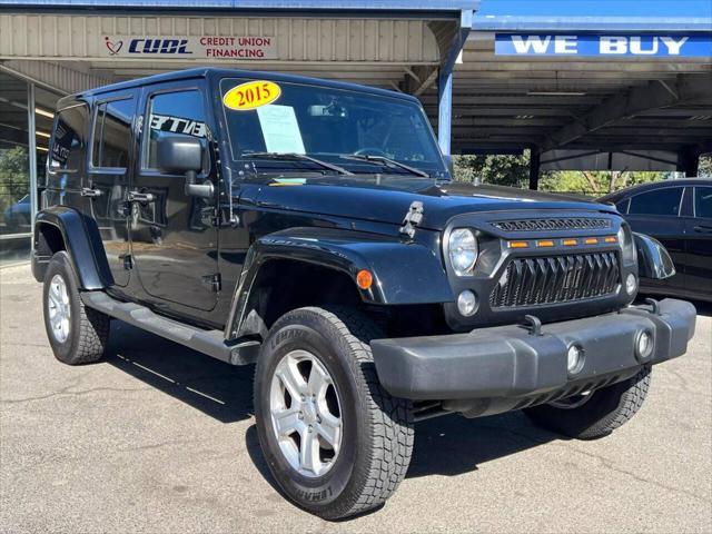 used 2015 Jeep Wrangler Unlimited car, priced at $19,999