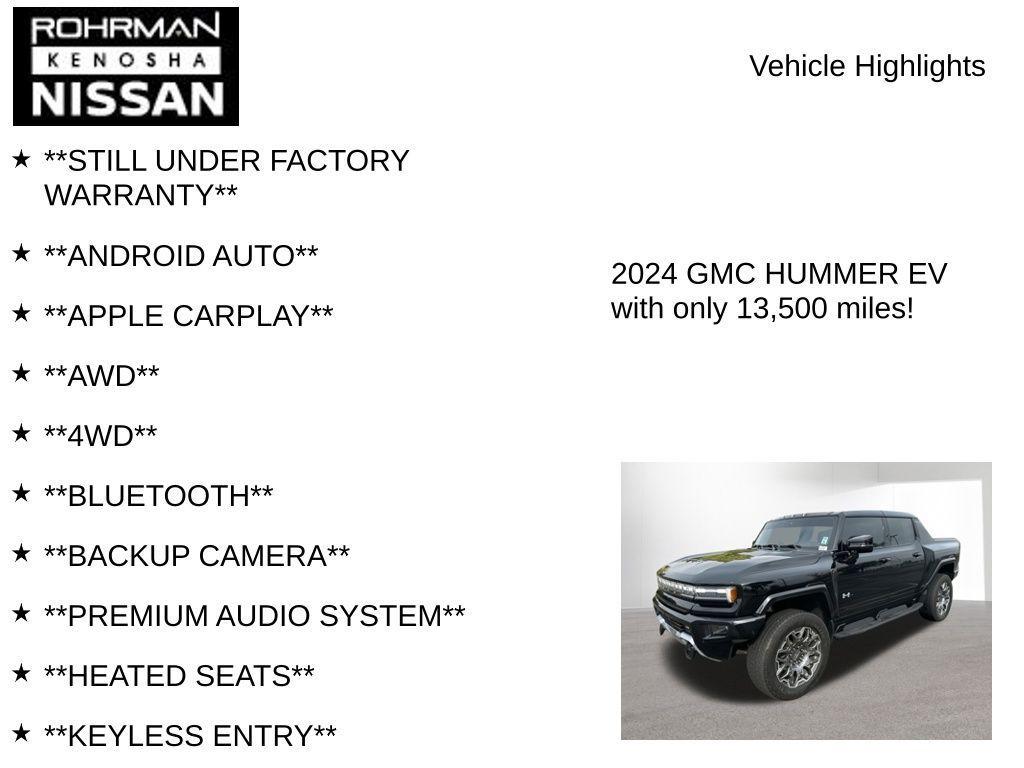 used 2024 GMC HUMMER EV Pickup car, priced at $69,970