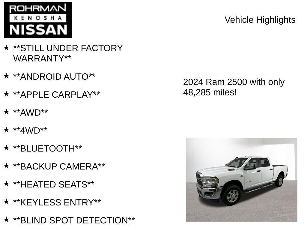 used 2024 Ram 2500 car, priced at $47,270