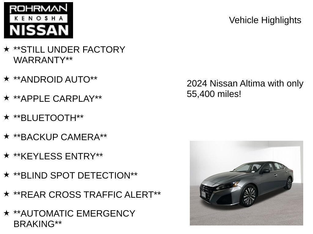 used 2024 Nissan Altima car, priced at $19,007