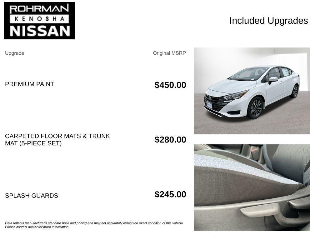new 2025 Nissan Versa car, priced at $17,300