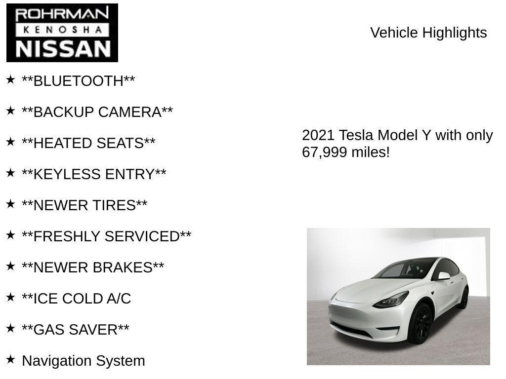 used 2021 Tesla Model Y car, priced at $25,250