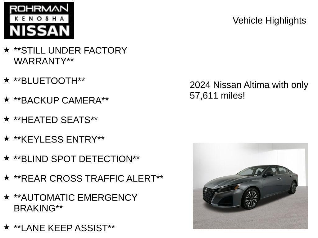used 2024 Nissan Altima car, priced at $18,983