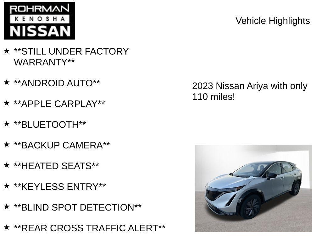 used 2023 Nissan ARIYA car, priced at $23,970