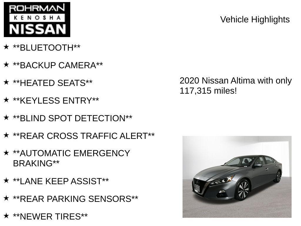 used 2020 Nissan Altima car, priced at $12,672