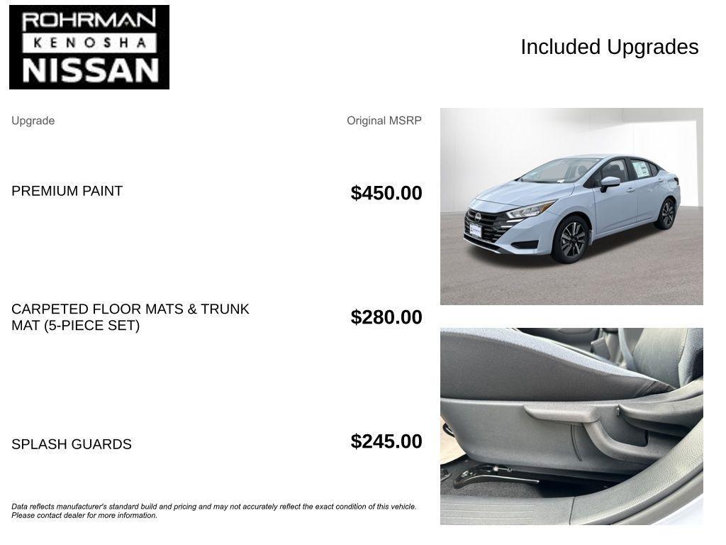 new 2025 Nissan Versa car, priced at $17,300