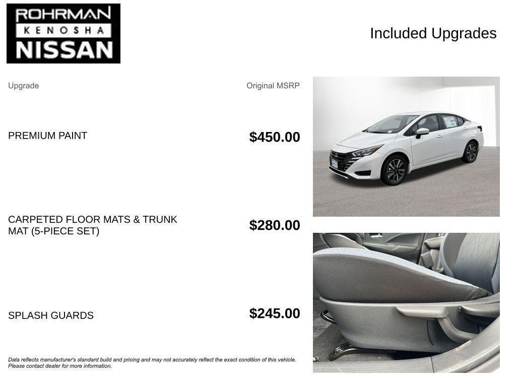 new 2025 Nissan Versa car, priced at $17,300