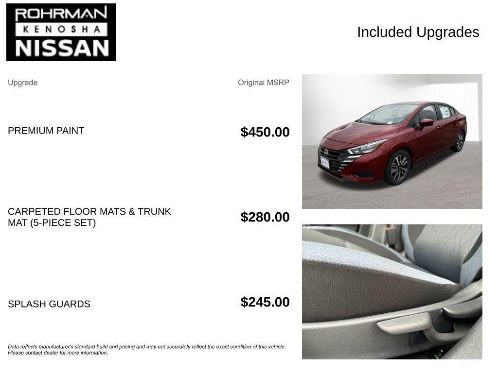 new 2025 Nissan Versa car, priced at $17,300