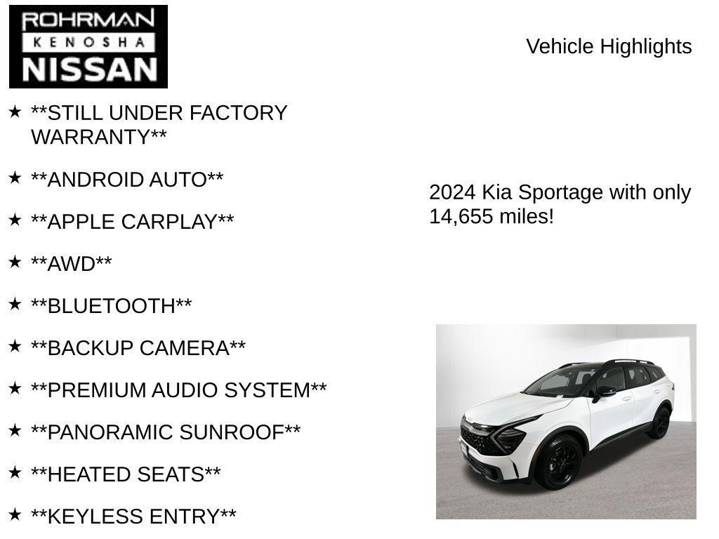 used 2024 Kia Sportage car, priced at $27,750