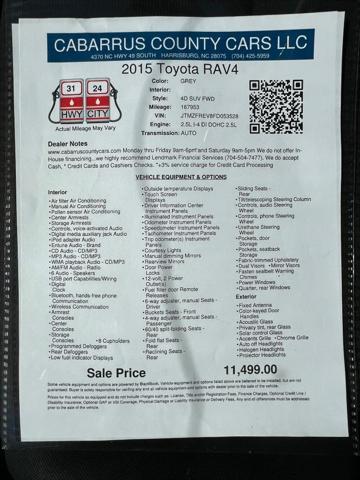 used 2015 Toyota RAV4 car, priced at $11,499