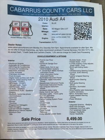 used 2010 Audi A4 car, priced at $8,499