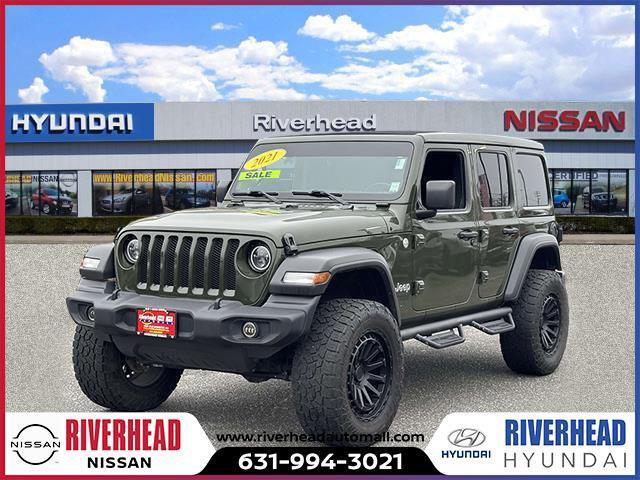used 2021 Jeep Wrangler Unlimited car, priced at $34,990