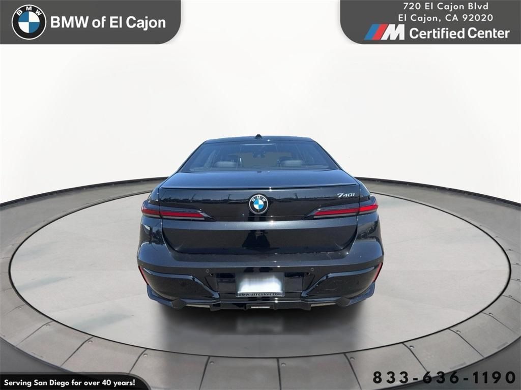 new 2025 BMW 740 car, priced at $104,055