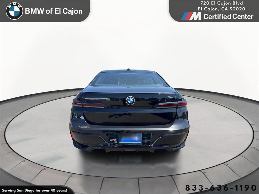 new 2025 BMW 740 car, priced at $104,055