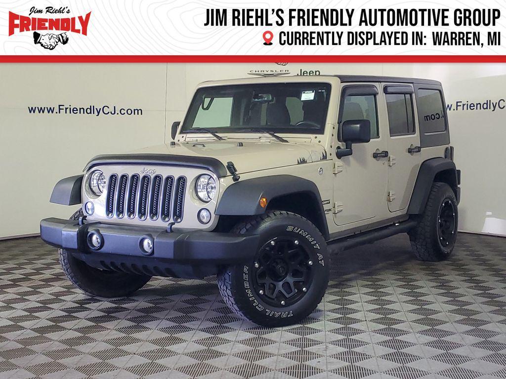 used 2018 Jeep Wrangler JK Unlimited car, priced at $15,653