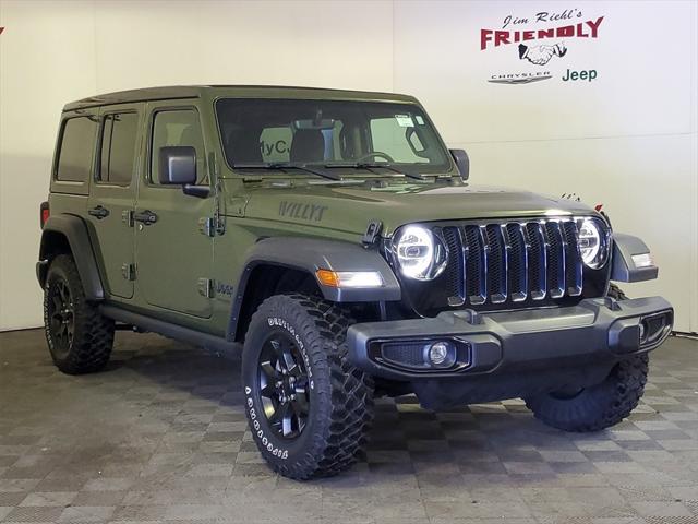 used 2021 Jeep Wrangler car, priced at $30,119