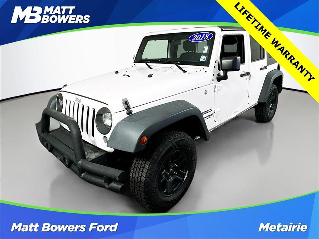 used 2018 Jeep Wrangler JK Unlimited car, priced at $24,769