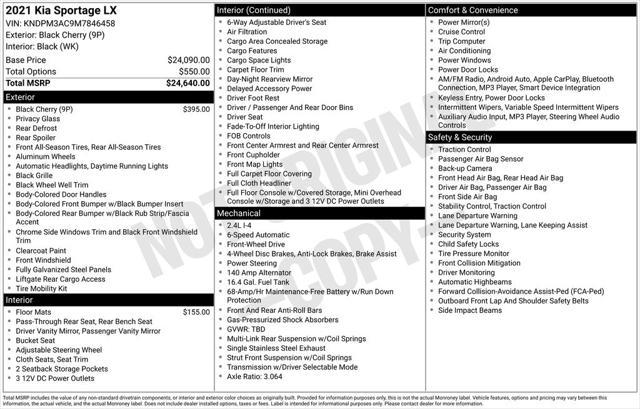 used 2021 Kia Sportage car, priced at $11,877