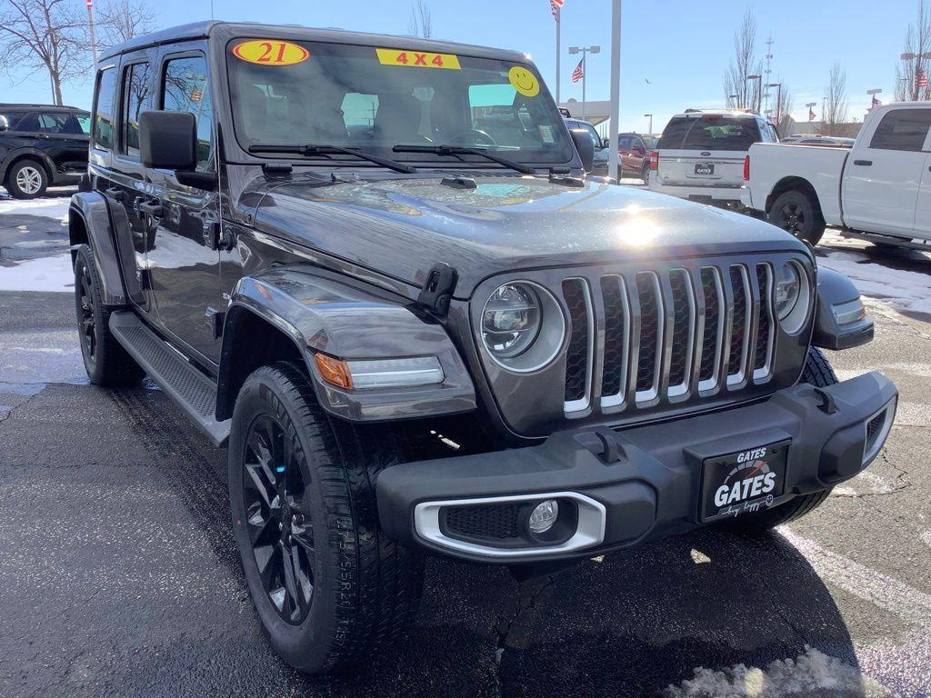 used 2021 Jeep Wrangler Unlimited 4xe car, priced at $30,654