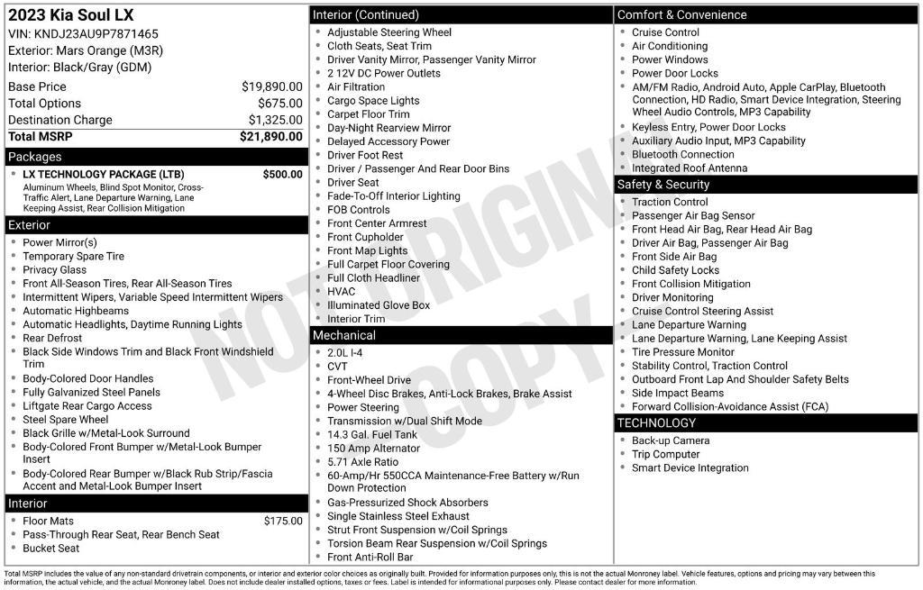 used 2023 Kia Soul car