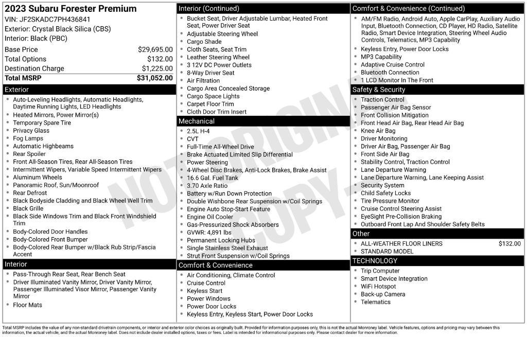 used 2023 Subaru Forester car, priced at $23,191