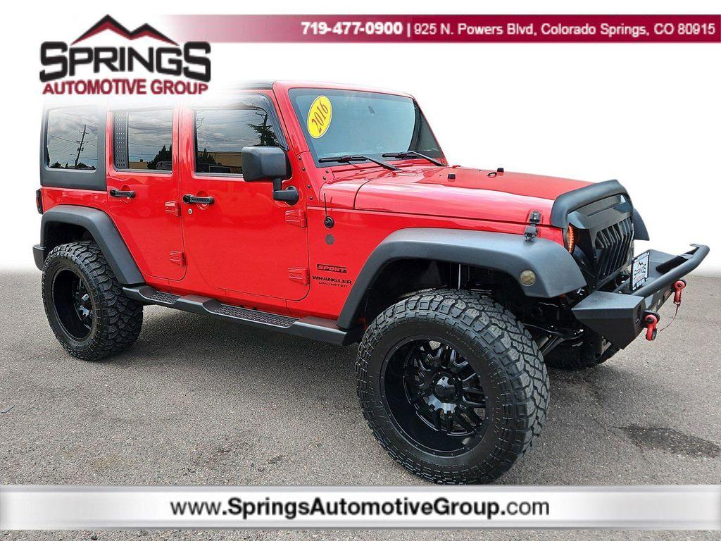 used 2016 Jeep Wrangler Unlimited car, priced at $18,597
