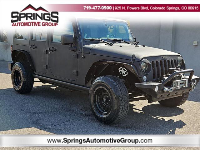 used 2016 Jeep Wrangler Unlimited car, priced at $17,998