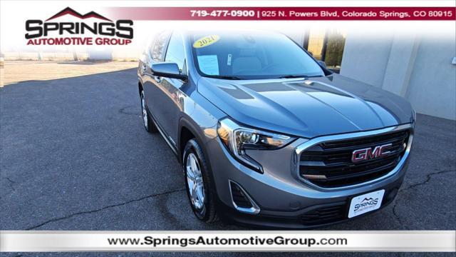 used 2021 GMC Terrain car, priced at $23,599