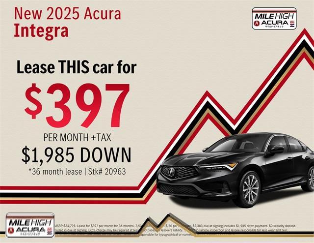 new 2025 Acura Integra car, priced at $34,795