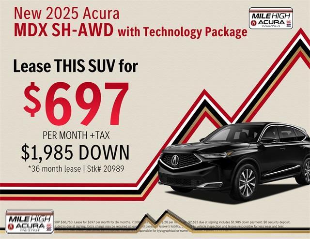 new 2025 Acura MDX car, priced at $60,750