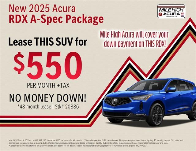 new 2025 Acura RDX car, priced at $52,250