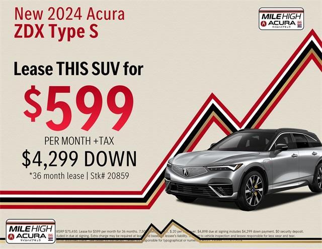 new 2024 Acura ZDX car, priced at $75,450