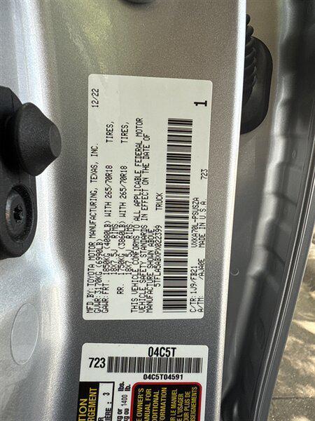 used 2023 Toyota Tundra car, priced at $37,888