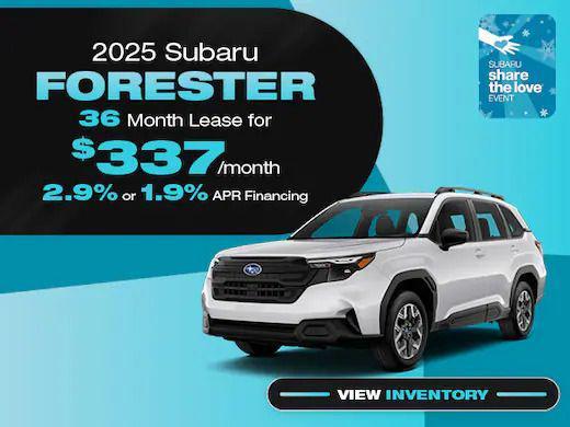 new 2025 Subaru Forester car, priced at $36,000