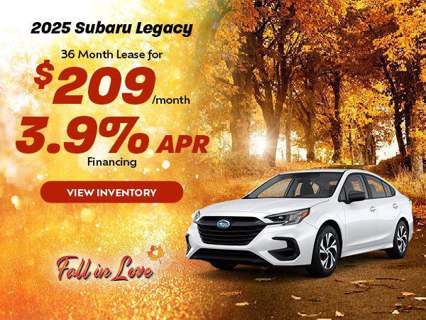 new 2025 Subaru Legacy car, priced at $31,984