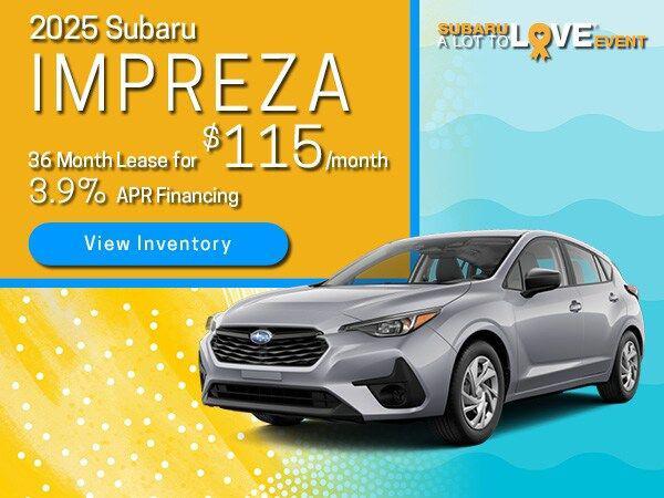 new 2025 Subaru Impreza car, priced at $29,567