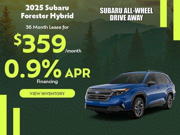 new 2025 Subaru Forester Hybrid car, priced at $43,811