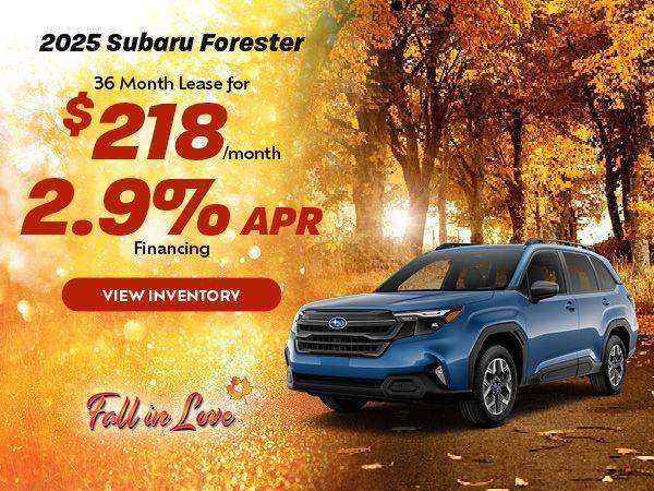 new 2025 Subaru Forester car, priced at $34,999