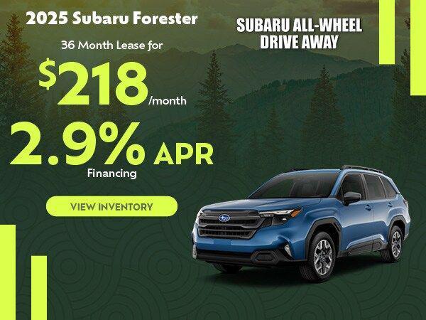 new 2025 Subaru Forester car, priced at $40,816