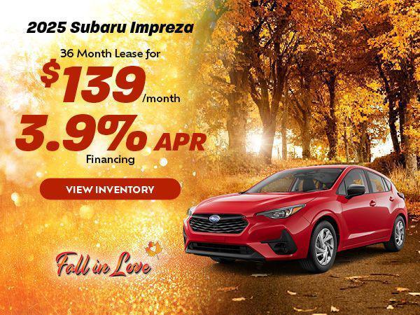 new 2025 Subaru Impreza car, priced at $25,971