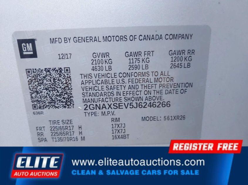 used 2018 Chevrolet Equinox car, priced at $3,450