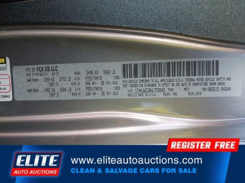 used 2017 Jeep Wrangler Unlimited car, priced at $8,500