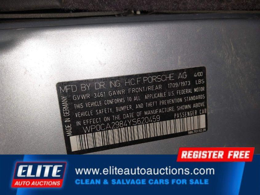 used 2000 Porsche Boxster car