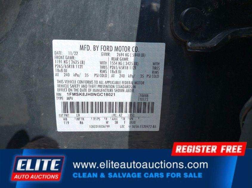 used 2022 Ford Explorer car