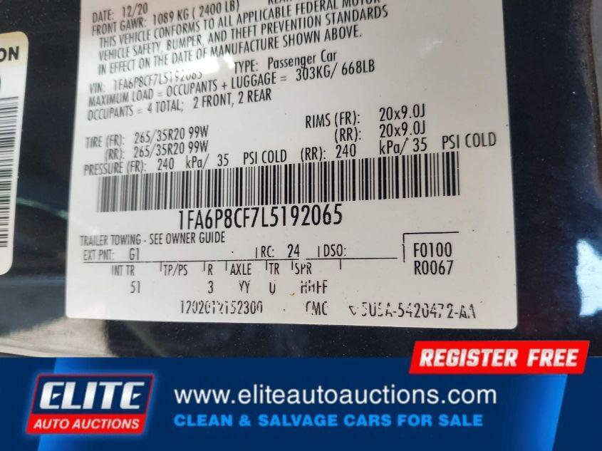 used 2020 Ford Mustang car