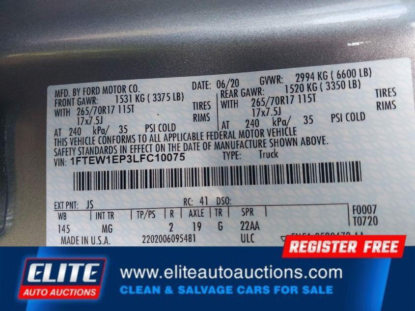 used 2020 Ford F-150 car