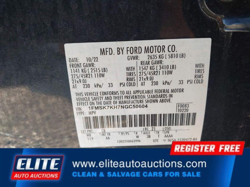 used 2022 Ford Explorer car, priced at $12,200