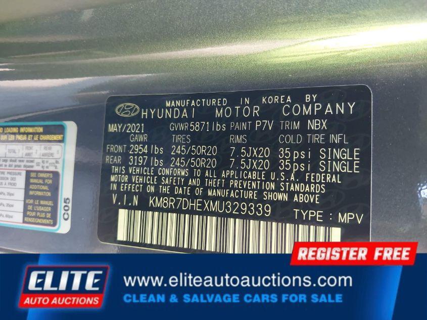 used 2021 Hyundai Palisade car, priced at $18,450