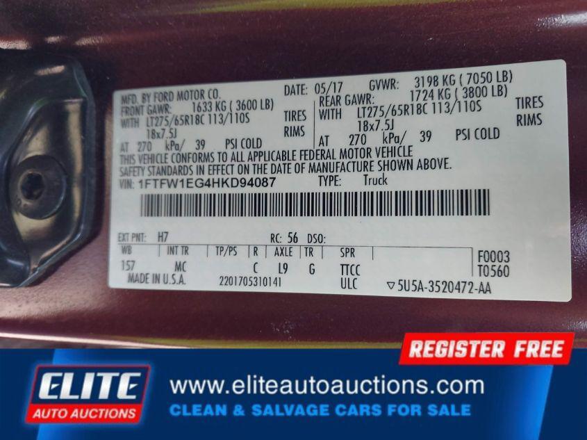 used 2017 Ford F-150 car