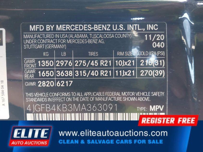 used 2021 Mercedes-Benz GLE 350 car